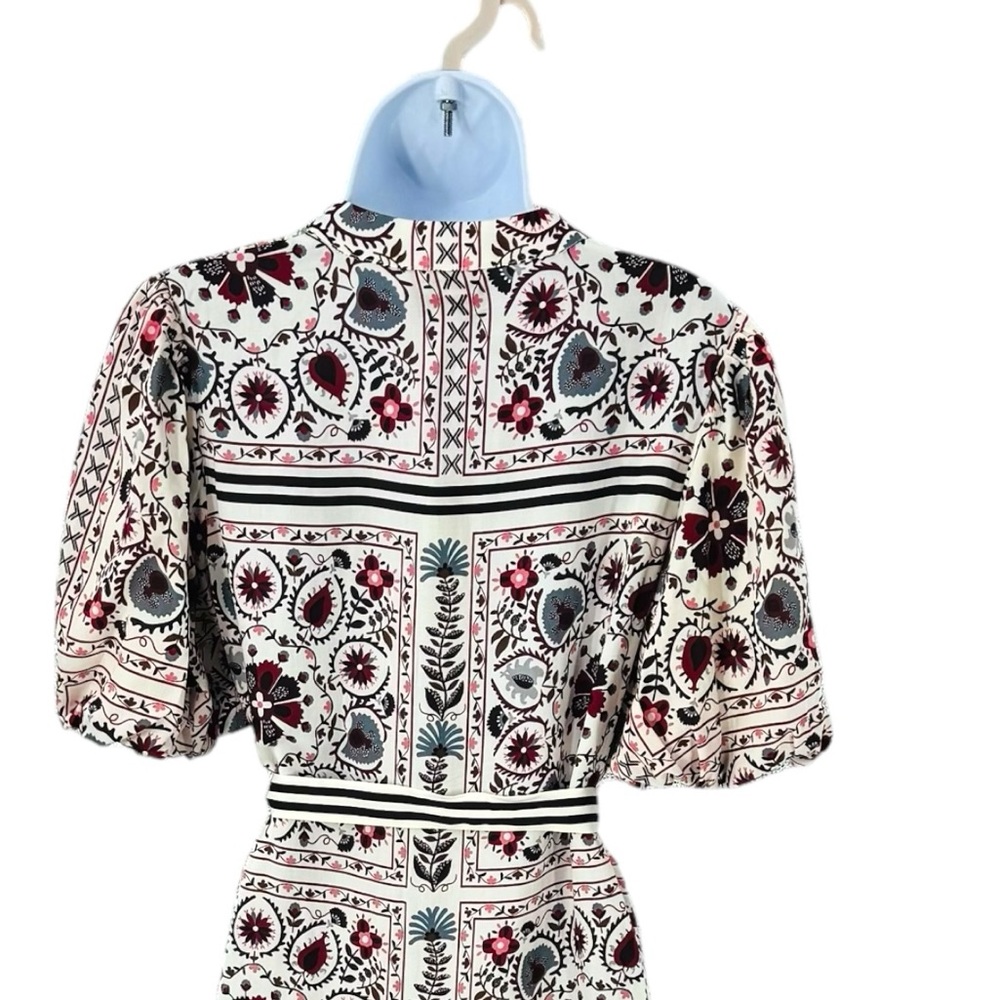 Tuckernuck NEW Patchwork Floral Lewis Belted Classic Midi Dress Size S - Picture 9 of 12